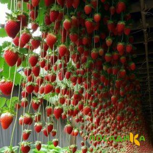 Клубника ампельная Анастасия купить по цене от 370р. в интернет-магазине «Посадика» с доставкой почтой в в Мончегорске и по всей России – [изображение №1].