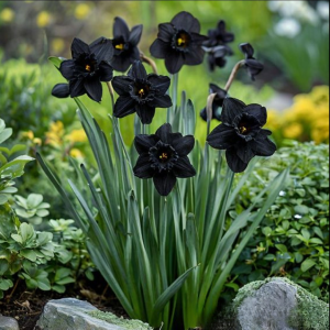 Нарцисс Тень Королевы купить по цене от 500р. в интернет-магазине «Посадика» с доставкой почтой в в Мончегорске и по всей России – [изображение №1].